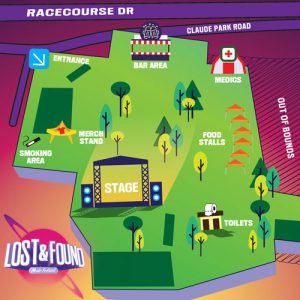 Lost and Found festival map
